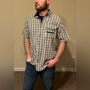 Columbia PHG plaid loose fit medium